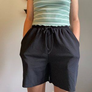 NWOT long polyester soft shorts